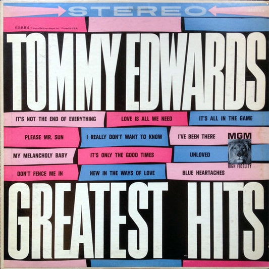 Tommy Edwards - Greatest Hits - Used