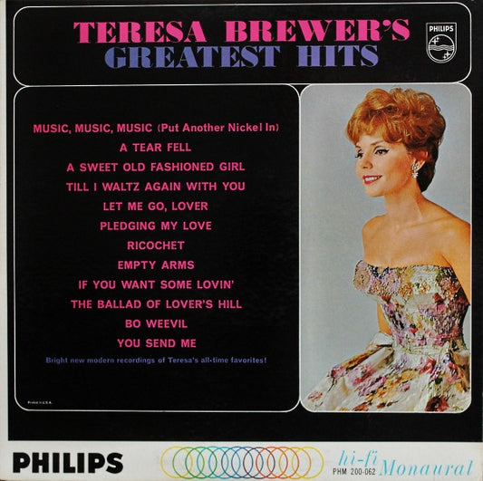 Teresa Brewer - Teresa Brewer's Greatest Hits - Used