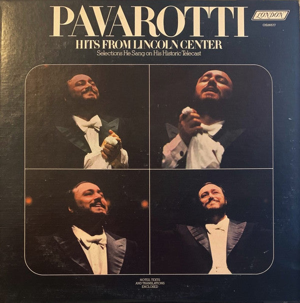 Pavarotti - Hits From Lincoln Center - Used