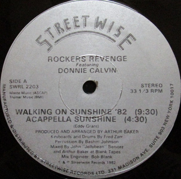 Rockers Revenge - Walking On Sunshine '82 - Used