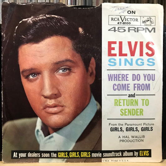 Elvis Presley - Return To Sender/Where Do You Come From - Used